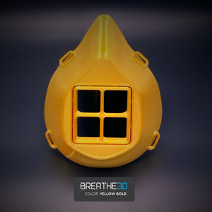 Open image in slideshow, Breathe3D Mask: Gold
