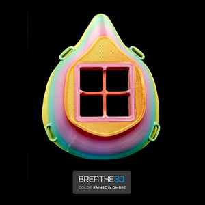 Open image in slideshow, Breathe3D Mask: Rainbow Ombre
