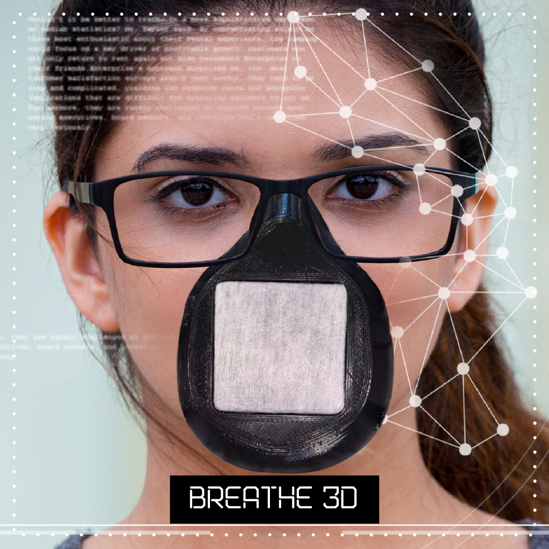 Breathe3D Mask: Black