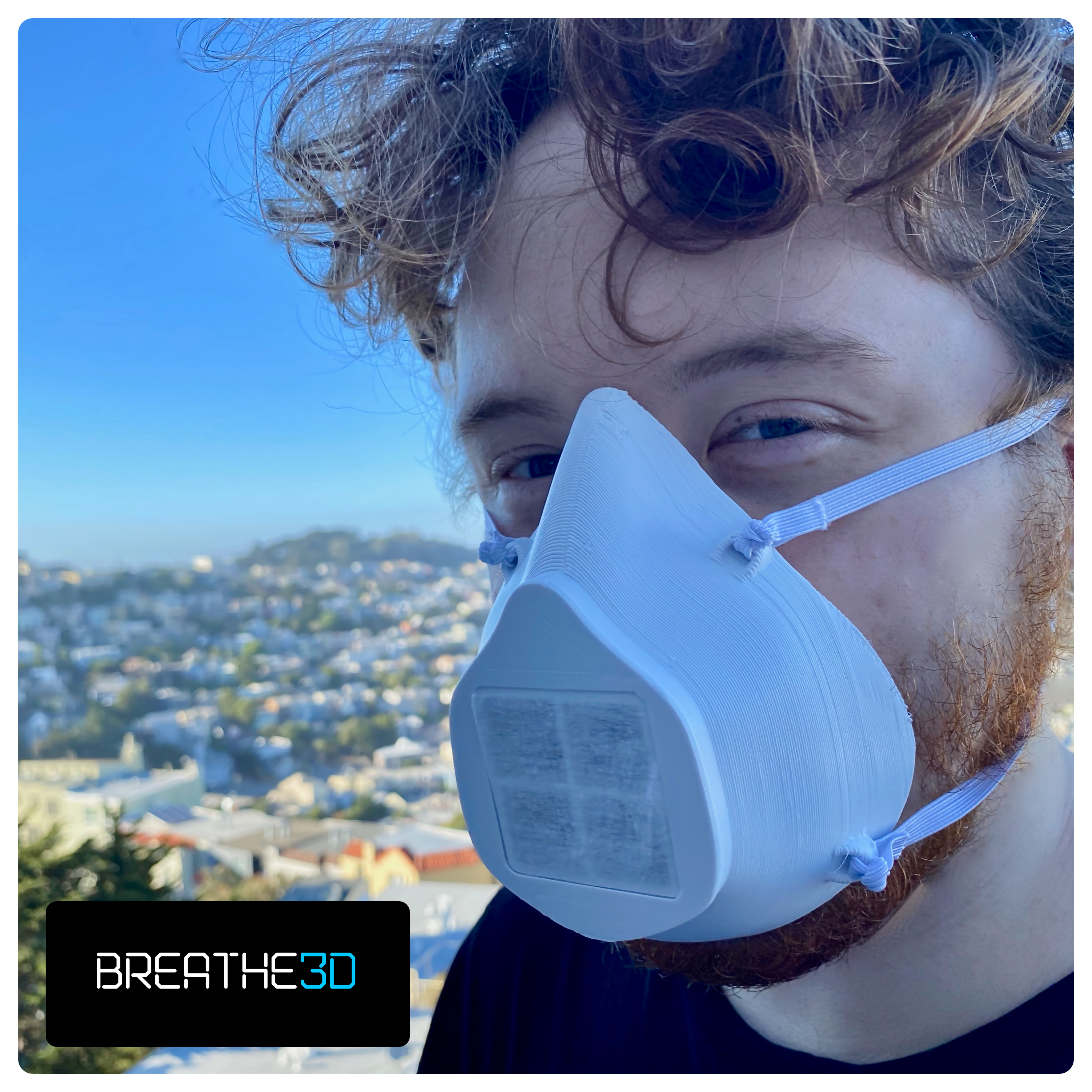Breathe3D Mask: White