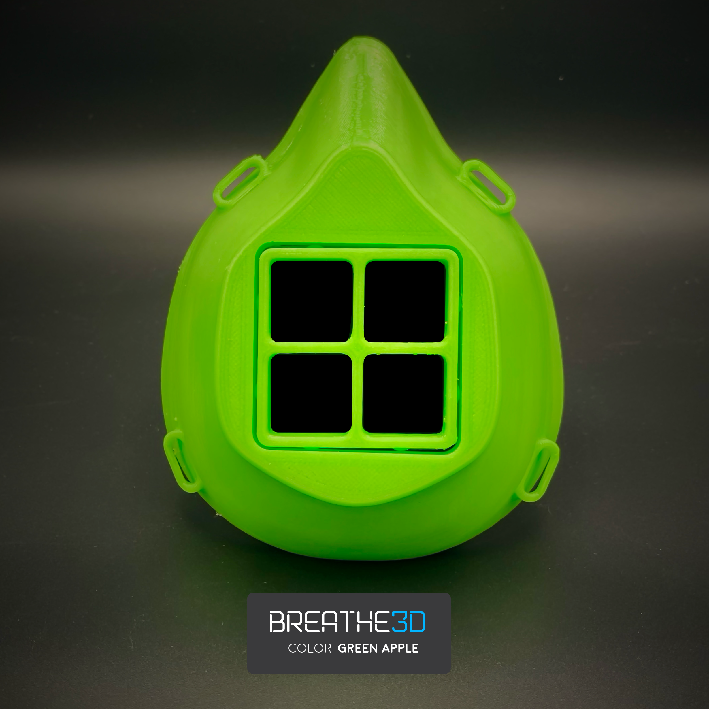 Breathe3D Mask: Green Apple