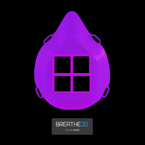 Open image in slideshow, Breathe3D Mask: Violet
