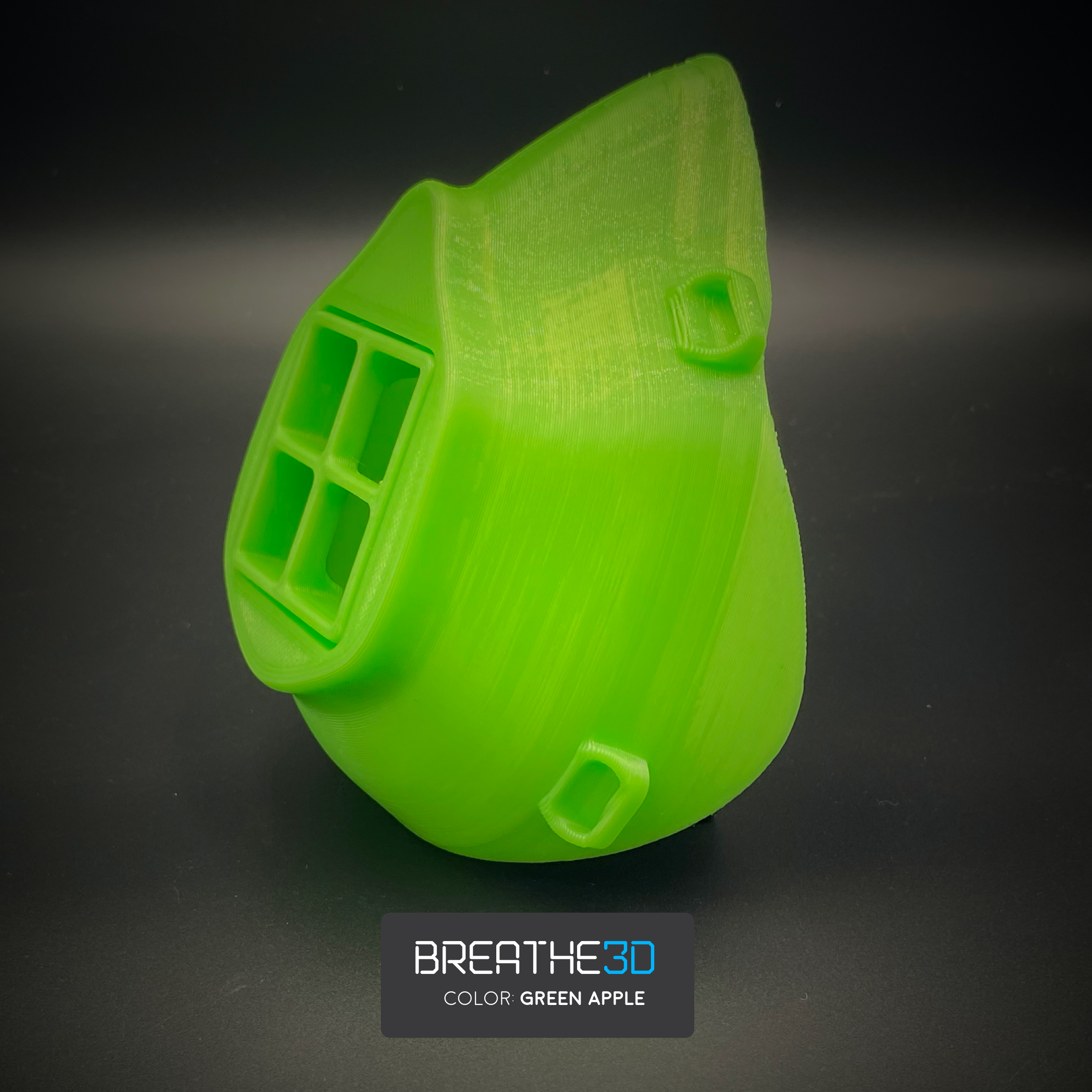 Breathe3D Mask: Green Apple